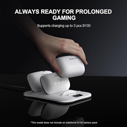 BOBOVR BD3 Charging Dock, Providing Fast Charging for 3*B100, 30W Power, 0-80% in Just 1 Hour