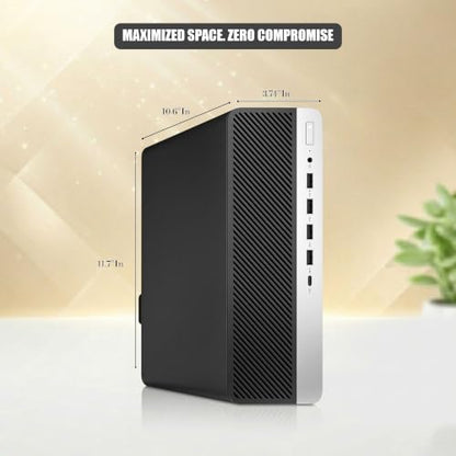 BTO HP G5 SFF Desktop Computer, Intel i7 9th Gen Processor, 512GB SSD, 16GB DDR4 RAM, GTX 1050Ti 4GB GDDR5, Wi-Fi, Windows 11 Pro, RGB Keyboard & Mouse, Gaming PC (Renewed)