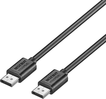 INSIGNIA Universal Video & Audio Cables and Adapters – HDMI, DisplayPort, USB-C, Mini HDMI, Mini DisplayPort & RCA Converter, 4K/8K High-Speed Options for TV (DisplayPort Cable, 6 ft) - size: 6 ft, style: DisplayPort Cable
