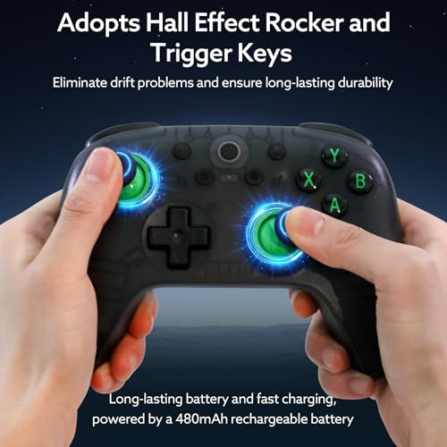 8Bitdo Ultimate 2C Wireless Controller(Transparent Black) - 1000Hz Polling | For Windows PC & Android, Hall Effect Joysticks & Triggers, Remappable L4/R4 Bumpers - color: Transparent Black