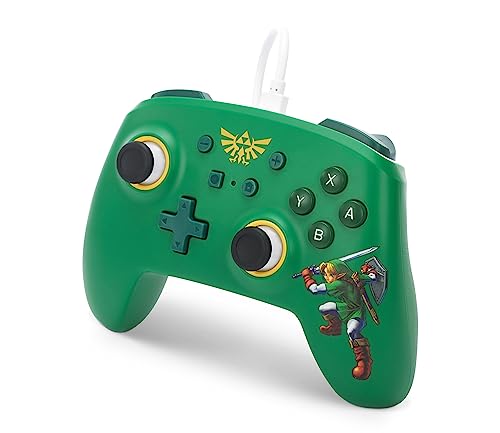 PowerA Nintendo Switch Wired Controller - Hyrule Defender, Detachable 10ft USB Cable, Plug & Play, Officially Licensed by Nintendo - color: Hyrule Defender