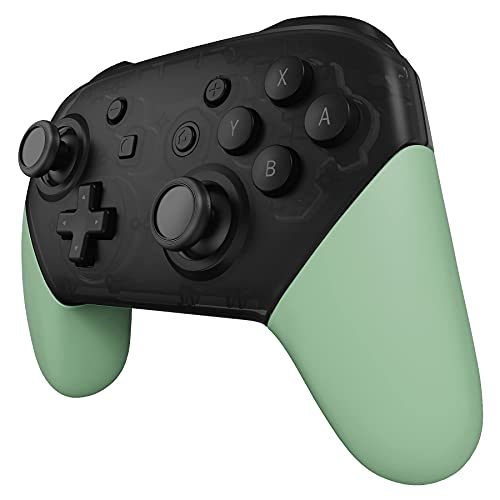 eXtremeRate Matcha Green Replacement Handle Grips for Nintendo Switch Pro Controller, DIY Custom Hand Grip Shell for Nintendo Switch Pro - Controller NOT Included - color: Matcha Green