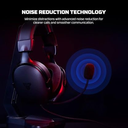 FANTECH Carbon MH92 Multi-Platform Gaming Headset with Noise Cancelling Microphone, 3.5mm Wired, Adjustable Steel Headband for PC, PS4, PS5, Switch, Xbox - Carbon Noise Reduction Technology
