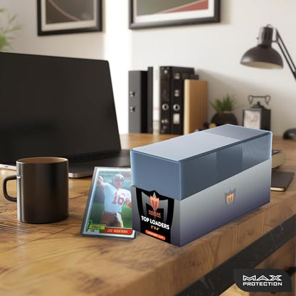 Max Protection 35pt Top Loaders for Cards - 1000 Count - Premium 3x4 Inch Trading Card Toploaders - Protect Your Baseball and Sports Cards with These Crystal Clear Hard Plastic Sleeves Protectors - size: 1000 Toploaders