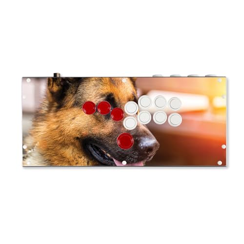 Gaming Skin Compatible with Hit Box (PS4/PC) - German Shepherd - Premium 3M Vinyl Protective Wrap Decal Cover - Easy to Apply | Crafted in The USA by MightySkins - color: German Shepherd