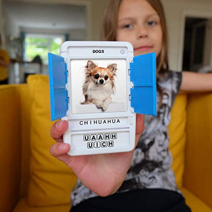 100 PICS Dogs Travel Game | Learn 100 Dog Breeds Flash Cards with Slide Reveal Case | Card Game, Gift, Stocking Stuffer | for Kids and Adults | Ages 6+ - style: Dogs