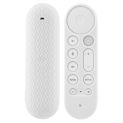 LEFXMOPHY for Google TV Streamer 4K 2024 Remote Case Silicone Cover Protective Glove - Snow White - color: WHITE