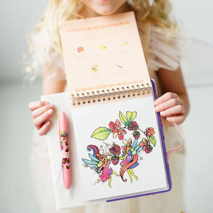 Watercolor with Me: Flower Fairies: A Reusable Water Reveal Coloring Book for Kids Featuring Flowers and Fairies