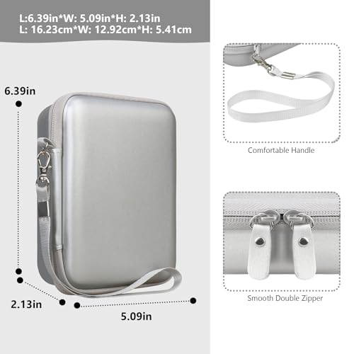 Supmay Hard Carrying Case for G350/RG35XX Pro/RG40XXV/RG405V/RG406V Retro Handheld Game Console, Retro Game Travel Storage Holder with Mesh Bag for SD Card, USB Charging Cable, User Manual, Grey - color: Grey