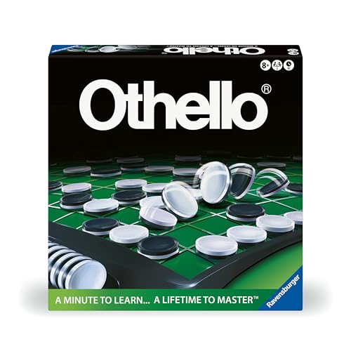 Ravensburger Othello - Classic Strategy Board Game for 2 Players - Easy to Learn, Hard to Master - Fast-Paced Family Fun - Ages 8+