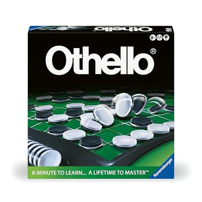 Ravensburger Othello - Classic Strategy Board Game for 2 Players - Easy to Learn, Hard to Master - Fast-Paced Family Fun - Ages 8+
