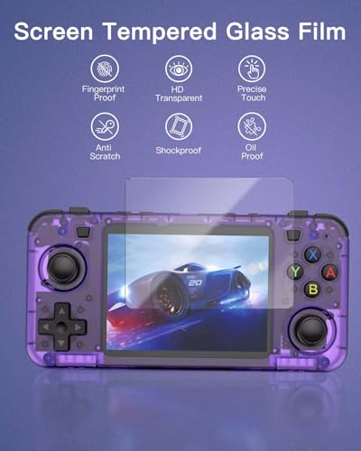 Screen Protector for R36H Handheld Game Console, 9H Hardness Tempered Glass for BOYHOM R36H,Anti-Scratch, Bubble Free, HD Clarity