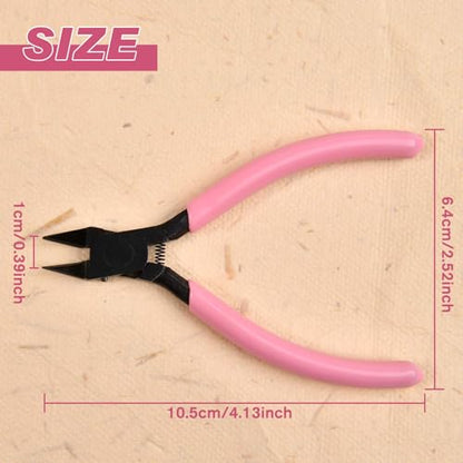 4.3-inch Hobby Nippers Model Tools for Advancers to Repair and Fix Plastic Kits with Double-sided Open-edge Sprue Cutter for Plastic Miniature Building with Polishing Block, Protection Cap
