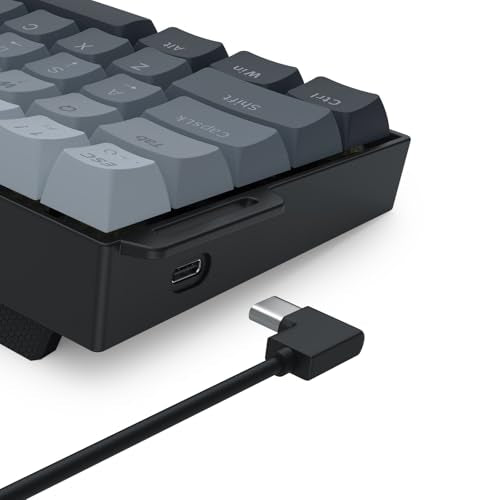 Redragon K617 HE Rapid Trigger Gaming Keyboard, 60% 61 Keys Wired Mechanical Keyboard w/Adjustable Hyper-Fast Actuation, Dedicated Hall Effect Magnetic Switch, PBT Gradient Keycap Strap Version - color: Gradient + Strap (HE Version)