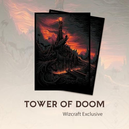 Tower of Doom - MTG Card Sleeves, 104ct, Standard Size, Smooth | Perfect for Double Sleeving, Smudge Resistant Matte Back, Standard 66x92mm - Compatible with Magic The Gathering & TCG Cards - color: Tower of Doom, size: Smooth