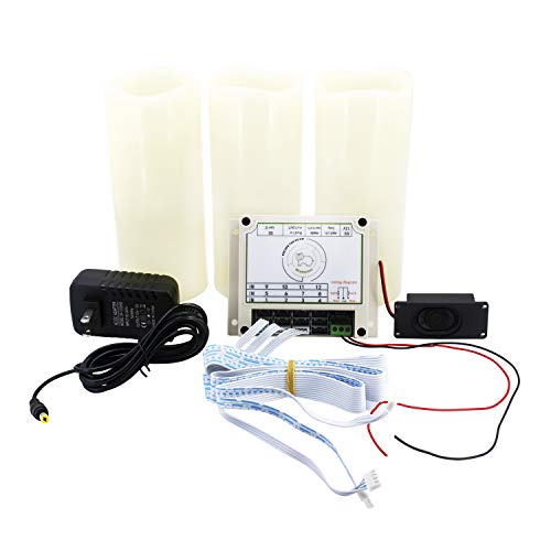 Escape Room Props Candle Props Real Life Game Candles Blow On/Out to Unlock Create Puzzle Indoor Game Adventure Control EM Lock Room Escape Playing (Blow OUT in Order, 4 Candles) - size: 4 Candles