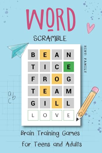 Word Scramble Brain Training Games for Teens and Adults: Activity Puzzle Book for Teens Ages 12-18