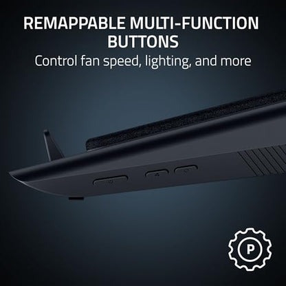 Razer Laptop Cooling Pad Adaptive Smart, Intelligent Fan Control | Airtight Pressure Chamber, Fits Most Laptops & Macbooks 14" to 18", Preset & Custom Fan Curves, 3 Port USB Type A, Chroma RGB