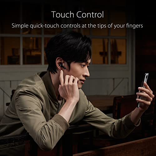 ASUS ROG Cetra True Wireless Gaming Earbuds – Bluetooth, Low-Latency, ANC Noise Cancelling, Touch Control, IPX4 Water Resistant, 27Hr Battery, Wireless Charging, for PC, Mobile, Switch, Ally/X - Black - color: Black, size: Cetra True WL (In-Ear)