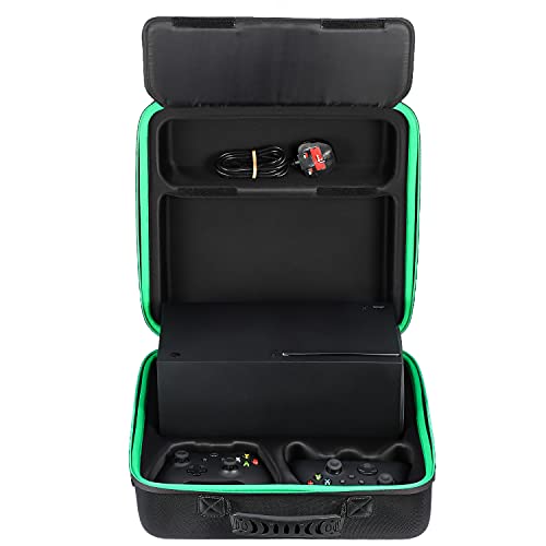 Hard Carrying Case Compatible with Xbox Series X, Controller, Accessories | Protective Travel bag for Xbox Series X Disc or Digital Version Console, Cables and Other Accessories
