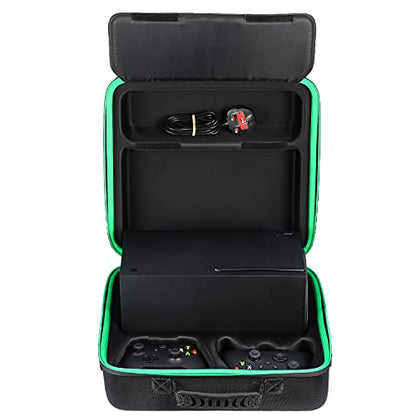 Hard Carrying Case Compatible with Xbox Series X, Controller, Accessories | Protective Travel bag for Xbox Series X Disc or Digital Version Console, Cables and Other Accessories