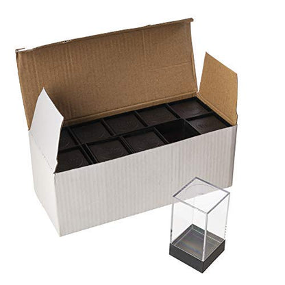 Wiz Dice - Dice Boxes - Clear Acrylic Display Box for Storage of Figurines, Collectibles, DnD Dice Set, Other Valuables - 1.43" x 1.43" x 1.75" - 10 ct - size: Large