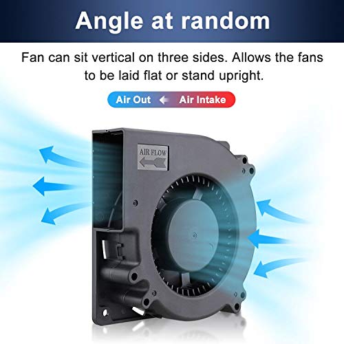 Wathai 120mm x 32mm 12V Brushless Cooling Blower Fan DC Centrifugal Fan 2p | High Airflow 3000RPM blower fan 12v for PC Computer Case, PSU, Car Audio, RV Fridge - style: 120x32mm 12V