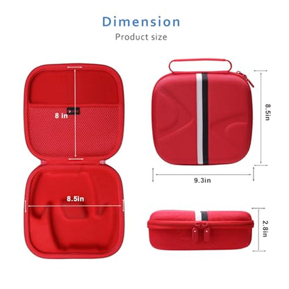 XANAD 2-in-1 Controller Case for Xbox/Playstation/Nintendo Switch/PowerA/ELISWEEN/GameSir/Diswoe/TIANHOO Wireless Controller - Hard Travel Protective Carrying Storage Bag(Red) - color: Red