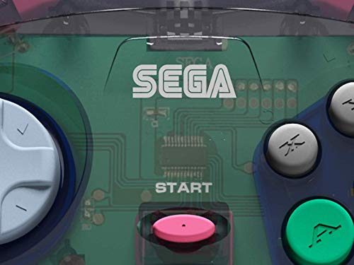 Retro-Bit Official Sega Saturn USB Controller Pad for Sega Genesis Mini, PC, Mac, Steam, Switch - USB Port (Slate Gray) - color: Slate Grey