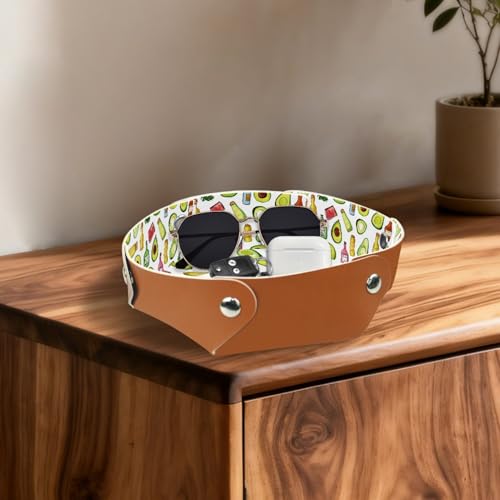 2Pcs PU Dice Holder Folding for RPG DND Table Games, Dice Trays Storage Box Portable Folding Rolling Dice Tray, Kitchen and Avocado - color: Multi 1