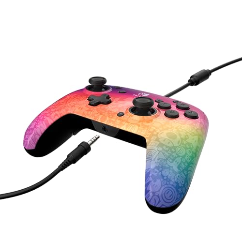 PDP REMATCH Controller & Travel Case Bundle: Star Spectrum - Nintendo Switch, Nintendo Switch Lite, & Nintendo Switch - OLED Model - style: Star Spectrum Controller + Case