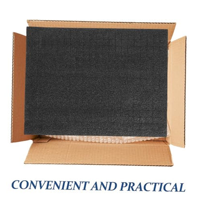 OSALADI Pick and Pluck Foam Insert 33x25cm Shock-Absorbing Black Foam Padding for Tool Boxes Jewelry Boxes and Game Cases for Packing and Shipping Supplies