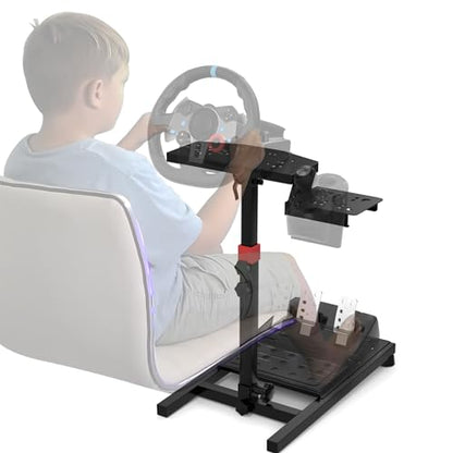 DIWANGUS Racing Wheel Stand Foldable Steering Wheel Adjustable Stand for Logitech G29 G920 G923 G27 G25 for Thrustmaster T248X T248 T300RS T150 458 TX PS4 PS5 PC