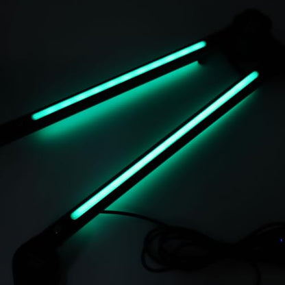 Estink Desk Microphone Stand, Adjustable Metal Boom Arm with RGB Lighting for Streaming and Gaming, Tool Setup with 360 Degree Rotation, Compatible with Most Microphones