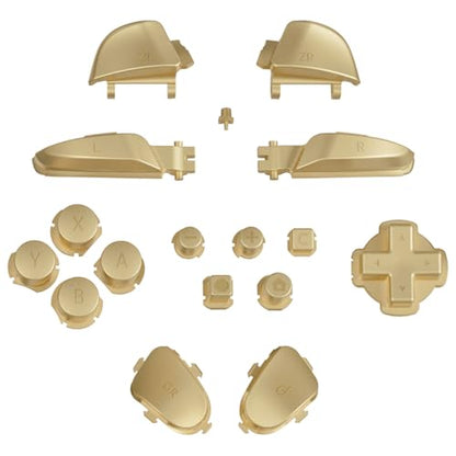 eXtremeRate DIY Replacement Full Set Buttons for Nintendo Switch 2 Pro Controller, Custom ABXY Dpad + - Home Capture Power L R ZR ZL Triggers Sync GL GR Buttons for Switch 2 Pro - Champagne Gold - color: Champagne Gold