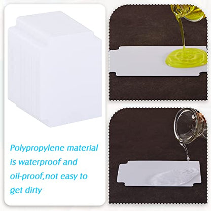 100 Pcs Trading Card Dividers Plastic Card Dividers, Frosted Separator with Tabs Standard Vertical Compatible with Games Sports TCG, 2.7 x 3.8 Inches (White) - color: White