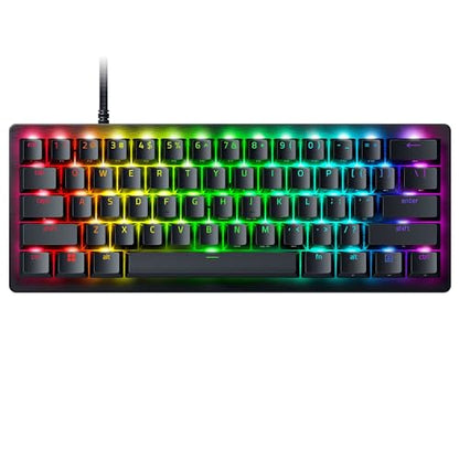 Razer Huntsman V3 Pro Mini 60% Esports Gaming Keyboard, Black | Analog Optical Switches, Razer Snap Tap, Rapid Trigger, Adjustable Actuation, Dual-Purpose Mod Keys, Doubleshot PBT Keycaps - color: Black, size: Mini 60%, style: 1000 Hz Polling