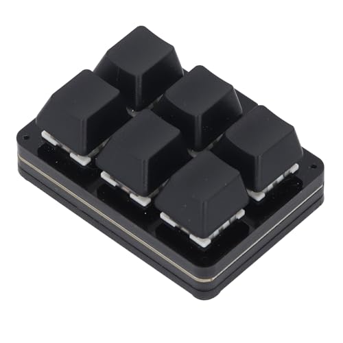 One Handed Gaming Keyboard Macro Mechanical 6 Fully Programmable Keys Silent MX Clear Switch NKRO Hotkeys Type C Wired Multifunctional USB Keypad Adaptive Equipment for Win