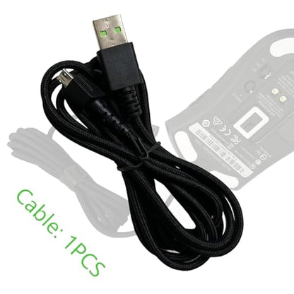 Razer USB Charging Cable Compatible with Naga Pro, DeathAdder V2 Pro, Viper Ultimate, Basilisk Ultimate, Hyperspeed Lightest Cyberpunk 2077 Mouse USB Charger Cord
