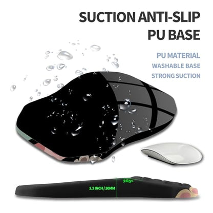 Ergonomic Raised Mouse Pad Wrist Support with Bilateral Slope Memory Foam Mousepad for Wrist Rest and Carpal Tunnel Pain Relief 11.8x7.9〃Cat Claws - color: Cat Claws