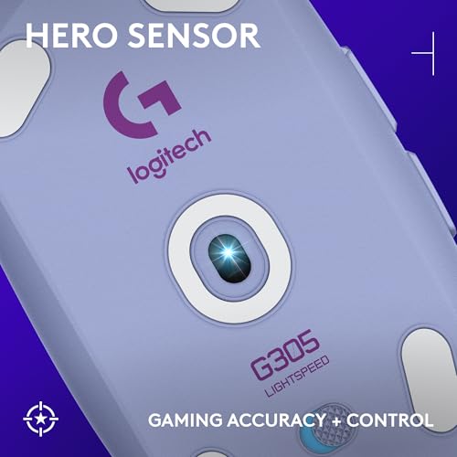 Logitech G305 Lightspeed Wireless Gaming Mouse - Lilac - color: Lilac, style: Classic