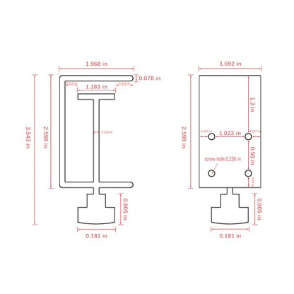 Small C Clamps 2 Inch with 4 Small Holes in the Back, 1-Pack Adjustable Desk C-Clamp for Range 0.39"~2", Versatile Clamp for Brake, Parts Assembly, Fastening, Welding, Woodwork, Metal Work - size: 2 in, style: 1-Pack