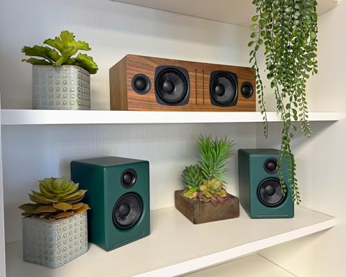 Audioengine A2+ Wireless Computer Speakers – Bluetooth Desktop Speakers | with 24-Bit DAC for PC, Mac, Gaming and Music - Green - color: Matte Green, style: Desktop