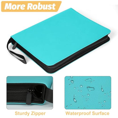 Trading Card Binder, Card Collection Binder Album Folder with 720 Side Loading Pockets, 9 Pocket Trading Card Album Folder for TGC,MTG, Baseball Cards, Yugioh - color: A-blue2