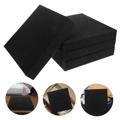 NUOBESTY 4pcs Packing Filler High Density Foam Cuttable Craft for Toolbox Game Box Cases Storage Foam Case Insert