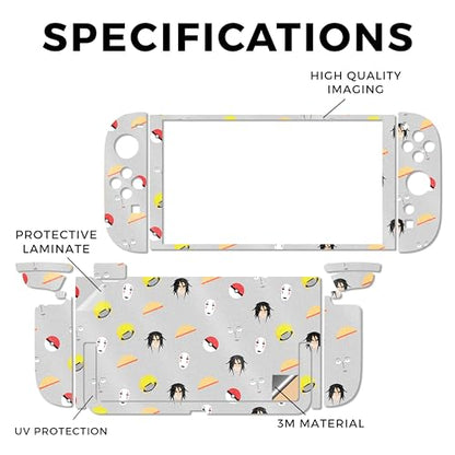 Glossy Glitter Gaming Skin Compatible with Nintendo Switch 2 Console Only - Anime Fan - Premium 3M Vinyl Protective Wrap Decal Cover - Easy to Apply | Crafted in The USA by MightySkins - color: Anime Fan, size: Switch 2 Console Skin Only, style: Glossy Gl
