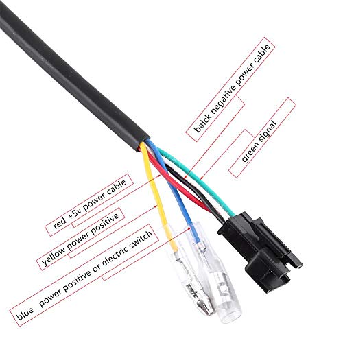 Tbest Half Twist Throttle,Throttle with Key Ignition,Universal E Throttle Grip Electric Motor Scooter Speed Controller & Cable Set,12V 99V Half Wrist Grip Throttle Handle with LED Display Key