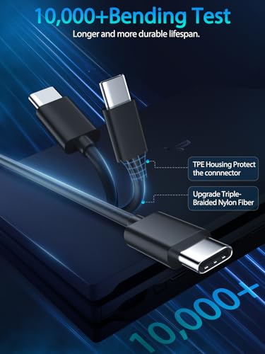 SCOVEE PS5 Controller Charger Cable for Xbox Series S X Elite Series 2 Controller,USB C to USB C Data Cable Accessories for PlayStation 5 DualSense,Slim/Pro Play NS Switch,Long Fast PS5 Charging Cord - size: 6FT