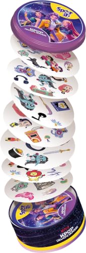 Spot It! K-Pop Demon Hunters Card Game (Eco Blister) | Fast-Paced Matching Game Featuring Characters, Icons & Symbols from K-Pop Demon Hunters, Ages 6+, 2-8 Players, 15 Mins
