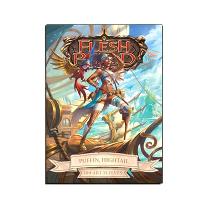 Dragon Shield | Flesh & Blood Art Sleeves | 100 CT - Smooth & Tough Premium TCG Sleeves | Compatible with Pokemon, One Piece & Magic the Gathering | Puffin, Hightail - color: Puffin, Hightail